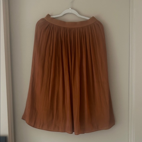 Macy's Rich Brown Midi Skirt - Picture 1 of 1